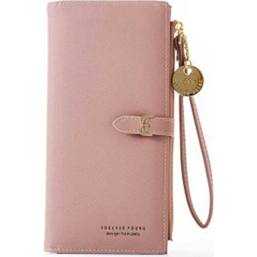 New Ladies Purse Solid Color Ladies Clutch Bag Large Capacity Ladies Wrist Bag
