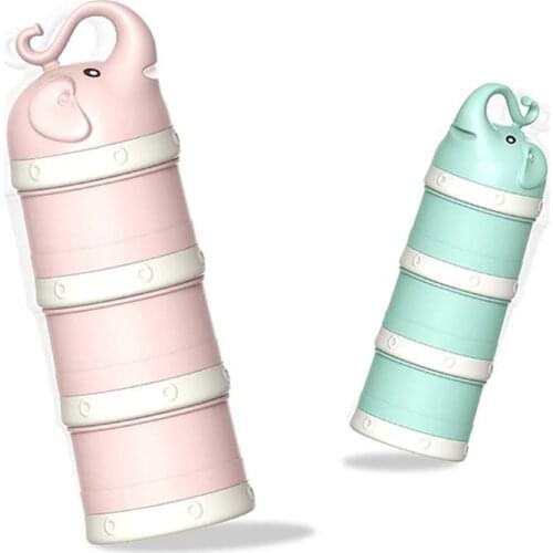 Portable Safe Formula Dispenser 3Layer Baby Food Container Candy Fruit Food Storage Snack Milk Powder Albumen Powder Box