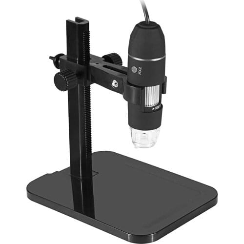 Portable USB2.0 8 LED Digital Microscope 1000X Electronic Endoscope 2 Million Pixels Practic Magnifier Microscope Camera Black