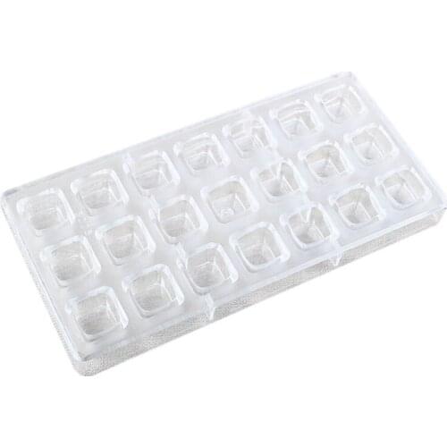 Practical 3D Chocolate Mold Homemade Square Chocolate Diy Pastry Tools Polycarbonate Chocolate Moulds