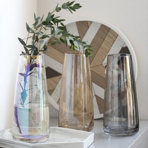 Transparent Vase Home Decoration Modern Decorative Vase Table Decoration Glass Flask Beautify Nordic Glass Container Small
