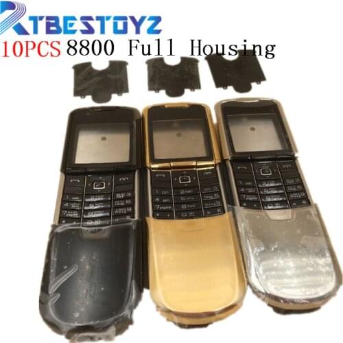 RTBESTOYZ 10PCS/Lot New Full Housing Cover Case with Keypad For Nokia 8800