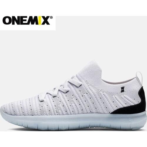 ONEMIX New Unisex Sock Walking Shoes Light Weight Slip-on Sandals Knitted Breathable Mesh Athletic Casual Shoes Walking Sneakers