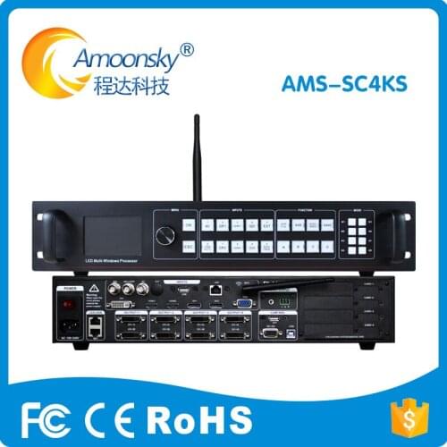 SC4KS LED Video splicer processor with sdi 4k*2k ultra HD 4K input support nova send card for p4.8 outdoor Sports Stadium screen