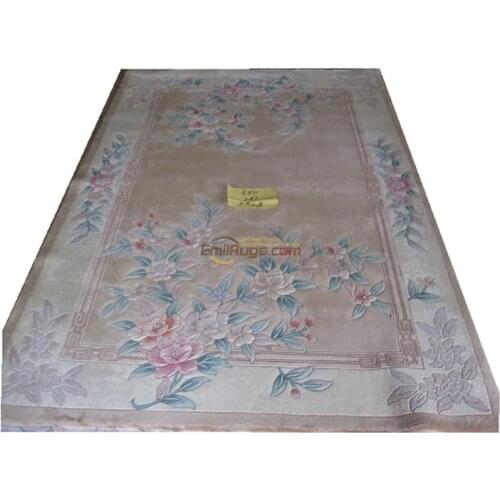 Hand-stitched French Style Woollen Carpet Carpet Handmade Home Decoration Carpet Antique Natural Sheep Wool