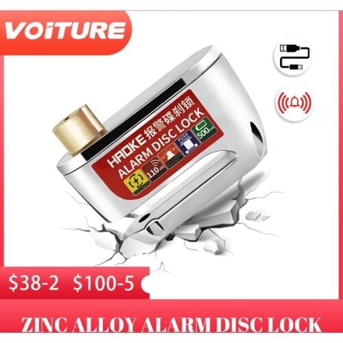 Alarm Disc Lock Motorcycle Motorbike Accessories Alarm Disc Lock Waterproof Motorcycle Disco Candado Moto Alarm Locks