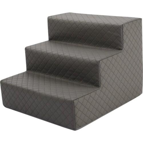 Dog Stairs Pet 3 Steps Stairs Ladder Pet Ramp Ladder Anti-slip Removable Dogs Bed Stairs Sponge Sofa Bed for Small Dog Cat
