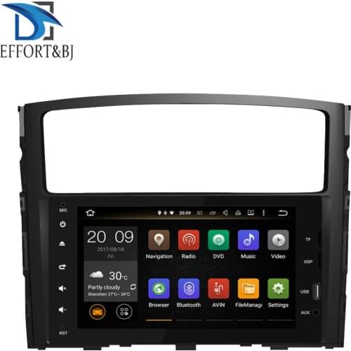 Octa Core Android 9.0 Car DVD GPS Radio for Mitsubishi Pajero V97 2006-2015/Montero With Navigation Multimedia Radio Head unit