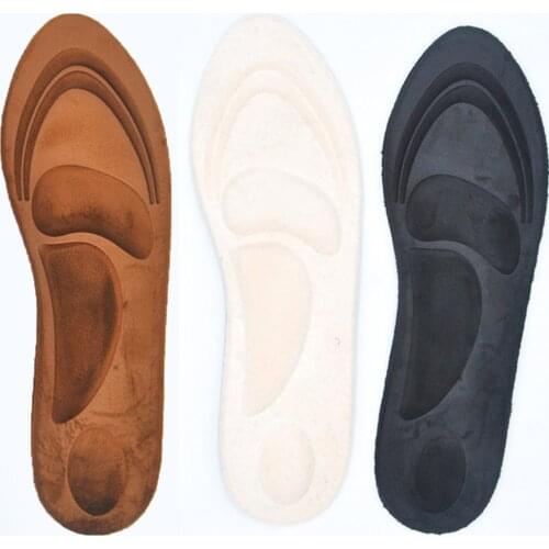 4D Suede Memory Foam Insoles Flat Foot Feet Care Sole Shoe Orthopedic Pads Insoles Sport Sponge Arch Support Insoles Men Women