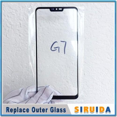 1pcs 6.1inch For LG G7 ThinQ G710 LCD Touch Screen Outer Cover Front Glass Lens Panel Replacement