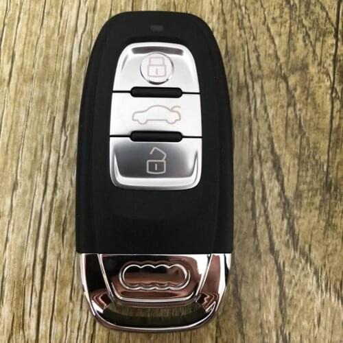 3 Buttons Car Replacement Remote Key Shell Car Modified Key Case for Audi Q5 A4 A5 A6 A8 RS TT Upgrade Key Cover