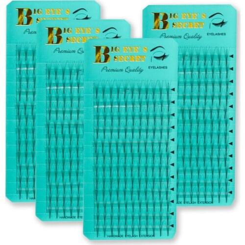 3D Korea Russia Volume Soft Synthetic Individual Mink False Eyelashes Lashes Extension Free Shipping