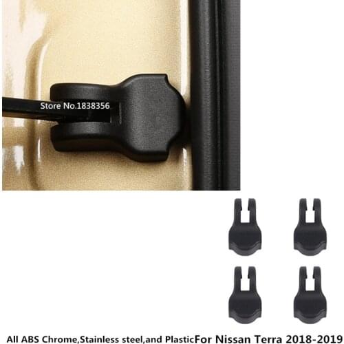 For Nissan Terra 2018 2019 2020 Car Styling Body Anti Rust Water Proof Door Lock Key Keys Plastic Buckle Limit Device Trim 4pcs