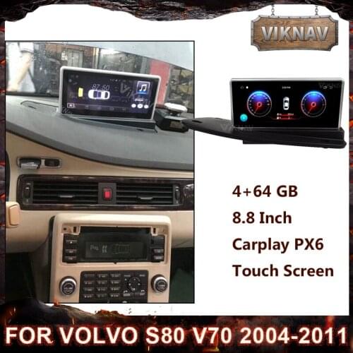 8.8 INCH Android Autoradio Car DVD Player GPS Navigation For VOLVO S80 V70 2004-2011 Radio Multimedia Palyer 2 DIN Head Unit