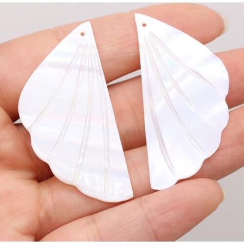 10Pcs Natural Freshwater Shell Pendant Mother Of Pearl Loose Beads For Jewelry Making DIY Necklace Earrings Accessory