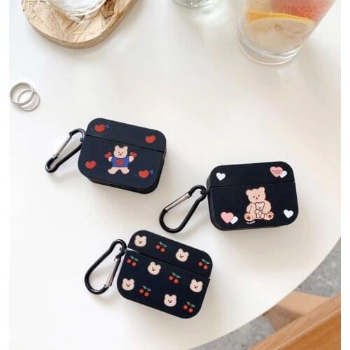 Cherry Bear Case for AirPods Pro Cute Cartoon Animal Koala Earphone Case For Airpods 1 / 2 Headphone Bluetooth Wireless Earphone