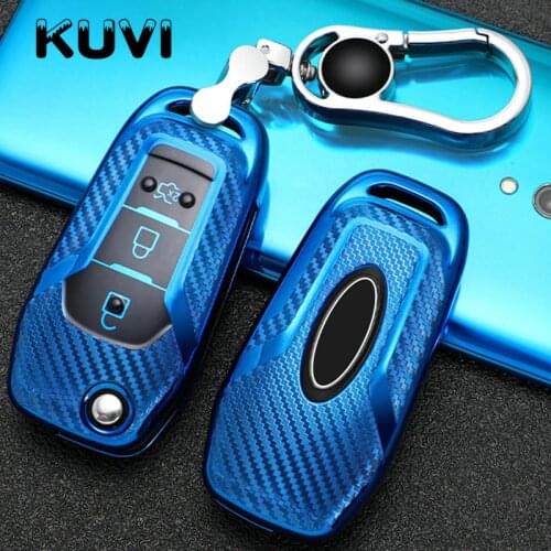 New Soft TPU FULL COVER Car Key Case Shell For Ford Fusion Fiesta Escort Mondeo Everest Ranger AutoAccessories Keychain
