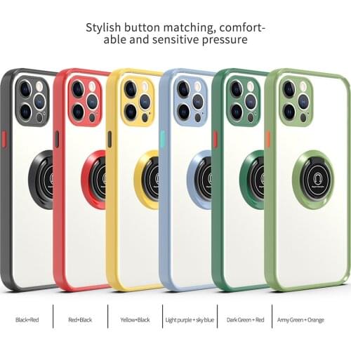 Finger Magnetic Ring Holder Case for IPhone 11 12 Pro Max Shockproof Coque Cover for IPhone 8 7 Plus X XR XS Max SE 2020 Funda