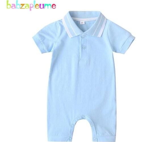 Kids Summer Outfits Newborn Baby Costume Short Sleeve Cotton Fashion Gentleman Casual Infant Boys Jumpsuit Toddler Clothes 1942