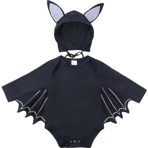 Cute baby romper autumn bat long sleeve triangle jumpsuit romper for 3-24month baby newborn infant romper clothes