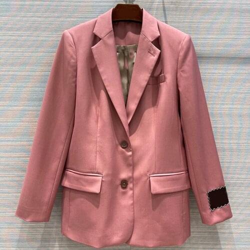 Elegant Office Jackets Women Over Coats 2021 Female Casual Solid Coat Spring Autumn Coats Formal Jackets Outerwear