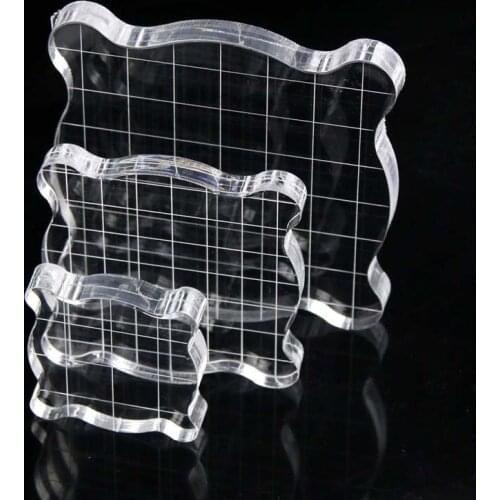 Transparent Transparency Acrylic stamp block for DIY Scrapbooking Clear stamps DIY scrapbook photo album Decorative card making