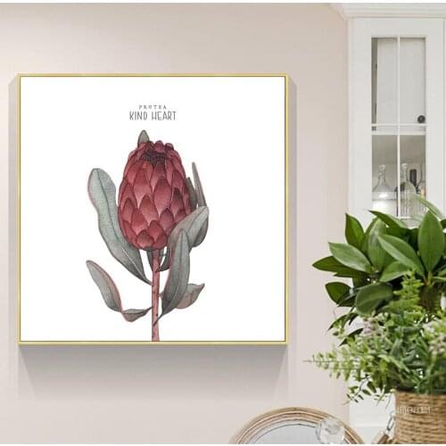 Nordic Art Watercolor Flower and Plants Wall Art Canvas Painting Hand Drawn Posters And Prints Wall Pictures Modern Home Decor