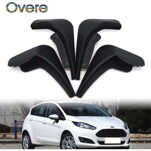 OVERE Car Front Rear Mudguards For 2009 2010 2011 2012 2013 2014 2015 2016 Ford Fiesta Mk7 Car-styling 1Set Mudflaps Accessories
