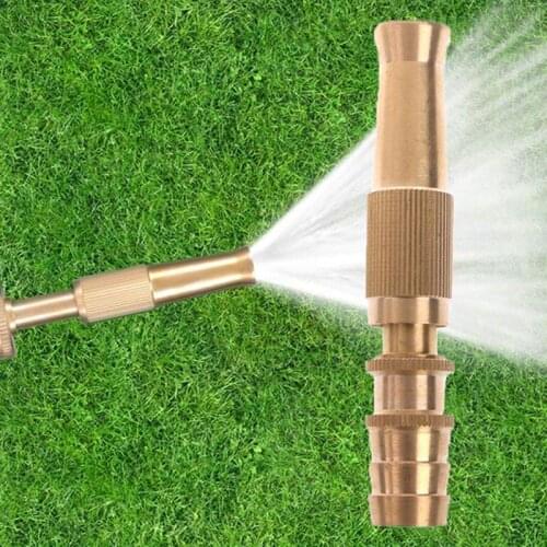 Garden Irrigation Spray Gun Adjustable Brass Sprinkler 1/2 Garden Hose Sprinkler System Car Wash Lawn Watering Water Gun 1 Pc