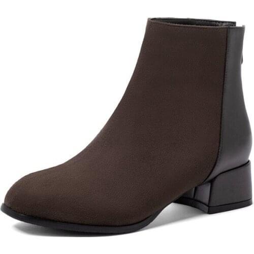 Big Size Simple personality short boots boots women shoes ankle boots for women ladies boots shoes woman winter