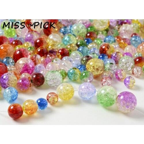 8/10/12/14mm Acrylic Beads Transparent Loose Spacer Beads for Jewelry Making DIY Bracelet Necklace Accessories Wholesale