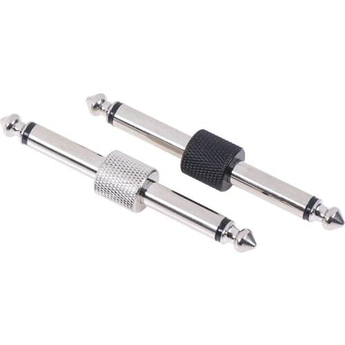 6.35mm Guitar Effects Pedal Connector Coulper Jack Interface Cable Adaptor Electric Pedal Pedalboard Board Accessories
