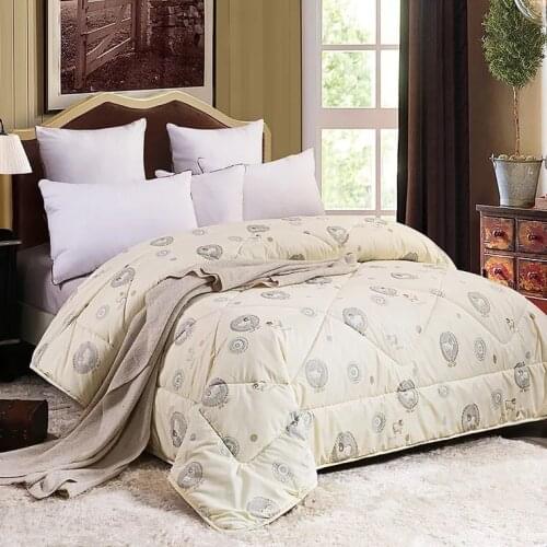 Luxury Cashmere comforter sheep fleece quilt sanding wool winter autumn spring blanket wool four seasons comforter