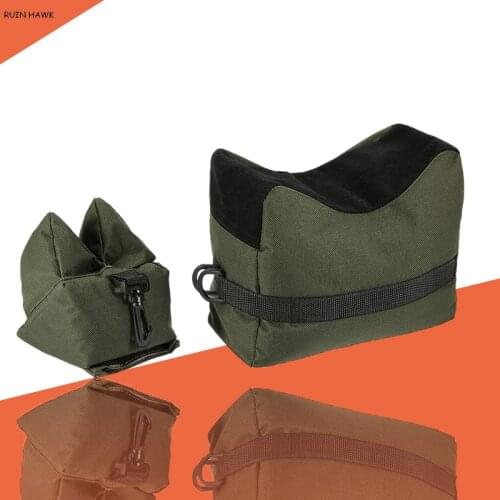 Sniper Shooting Bag Gun Front Rear Bag Target Stand Rifle Support Sandbag Bench Unfilled Outdoor Hunting Gear Rifle Rest Pouch