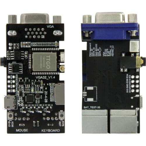 TTGO VGA VGA32 ESP32 Module V1.4 Controller PS/2 Mouse Keyboard Graphics Library Game Engine And ANSI/VT Terminal