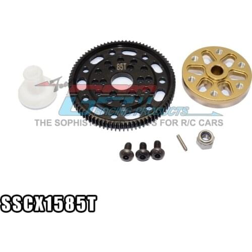 RC Car Parts GPM SCX10 Wraith Universal Strengthen Power 1set Adapter Gear 48PITCH + 85T Main Teeth Refit Upgrade Accessories