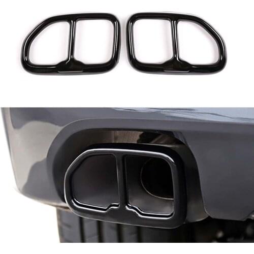 Yubao 2pcs 304 Stainless Steel Car-styling Exhaust Tail Pipe Cover Trim Accessories Decoration For BMW X3 G01 2018 2019