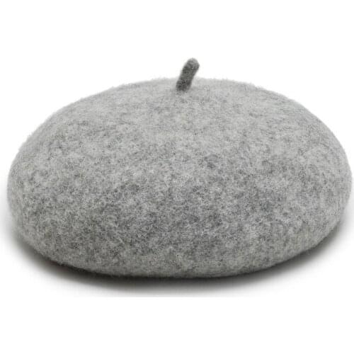 Lady Spring Winter Berets Hat Vintage Wool Berets Cap Fashion Leisure Solid Color Bonnet Hats For Girls Warm Walking Caps TG0050
