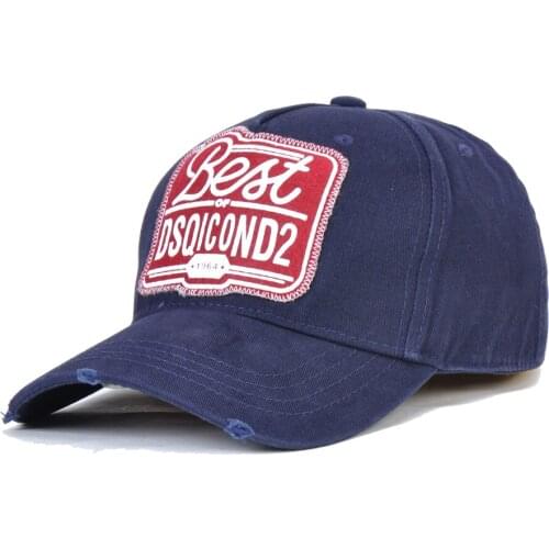 ICON 2021 Brand DSQ2 letters Casquette Hats Embroidery Dad Hip Hop Baseball Cap DSQ Hat Black Snapback Hat Cap for Man Woman