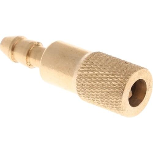 1PC Car Auto Brass 6mm Tyre Wheel Tire Air Chuck Inflator Pump Valve Clip Clamp Connector Adapter