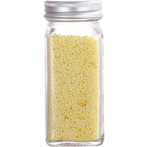 1pc Transparent Seasoning Bottle Reusable Clear Glass Spice Jar Kitchen Seasoning Shaker Kitchen Storage Tools Accessories
