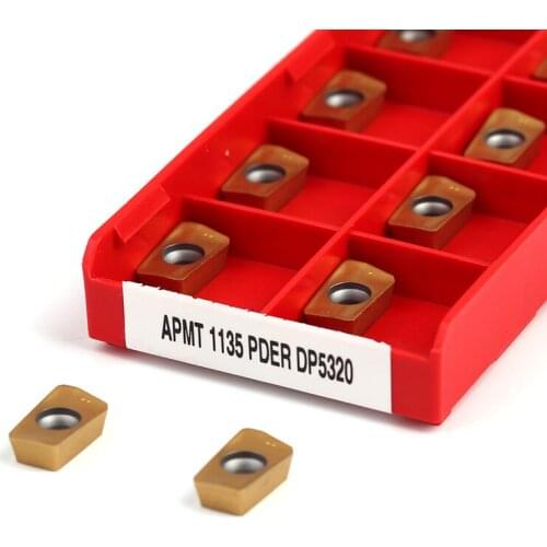10Pcs APMT1135 PDER APMT1604PDER DP5320 Machine Milling CNC Lathe Carbide Insert Turning Tools high quality Efficient Processing