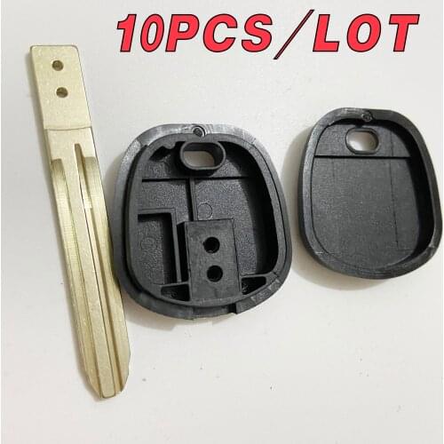 10pcs/lot transponder keys for toyota toy43 key blade