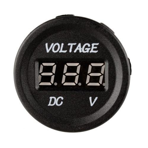 12V-24V Car Motorcycle LED DC Digital Display Voltmeter Waterproof Meter