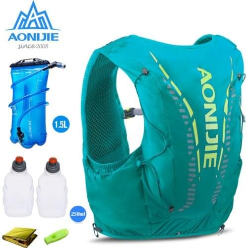 AONIJIE C962 Advanced Skin 12L Hydration Backpack Pack Bag Vest Soft Water Bladder Flask For Hiking Trail Running Marathon Race