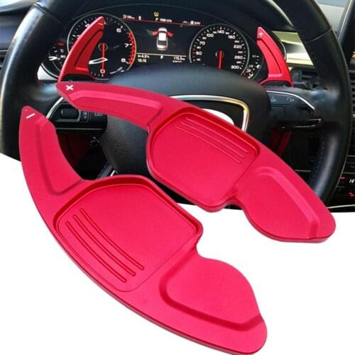 Car Steering Wheel Extension Shifters Shift Aluminum Shift Paddles For AUDI A3 S3 A4 S4 B8 A5 S5 A6 S6 A8 R8 Q5 Q7 TT DSG