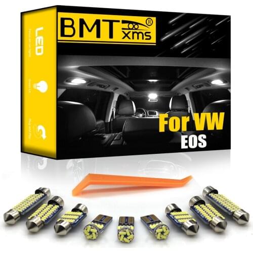 BMTxms For Volkswagen VW EOS 2007-2016 Canbus Vehicle LED Interior Map Dome Trunk Light Kit Error Free Auto Accessories
