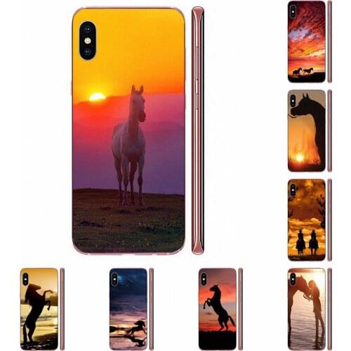 Horse Under Sunset For Samsung Galaxy A10 A20 A20E A3 A40 A5 A50 A7 J1 J3 J4 J5 J6 J7 2016 2017 2018 Soft Protective Case