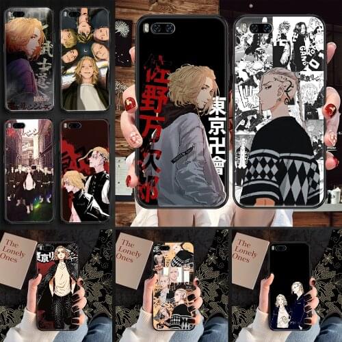 Anime Tokyo Revengers Phone case For Xiaomi Mi Max Note 3 A2 A3 8 9 9T 10 Lite Pro Ultra black trend coque 3D Etui luxury