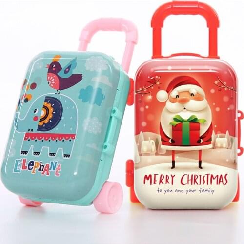 New Lovely Travel Suitcase Fit for 1/6 1/8 1/12 BJD Barbie Blythe Licca Doll, Doll Shoes Accessories